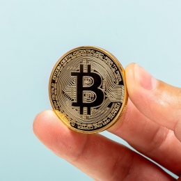 Bitcoinmunt-Goudkleurig