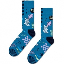HappySocksZodiacSignsAquariusSockActie