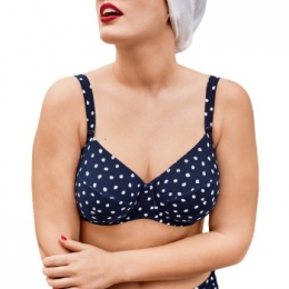 RosaFaiaBlueDotsLunaBigCupBikiniBraActie