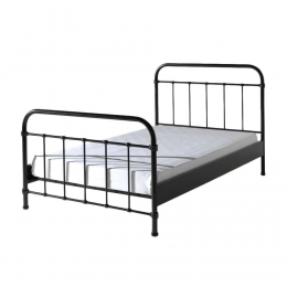 25korting-LeenBakker-VipackBedNewYork-120x200Cm-Metaal-Zwart