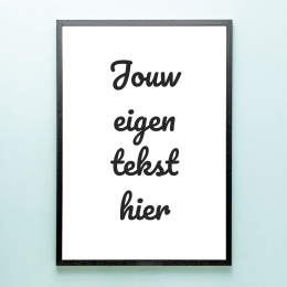 GepersonaliseerdepostermeteigentekstA2formaat