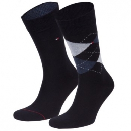 TommyHilfiger2stuksMenSockCheckActie