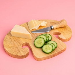 Champignonsnijplankmetkaasmes