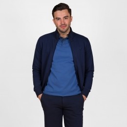 HerenSweatvestBloklandDonkerblauw