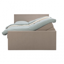 25korting-LeenBakker-BoxspringMetOpbergruimteEnVoetbordLivEgaal-140x200cm-Stof-Beige
