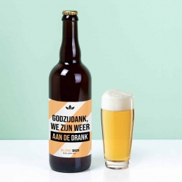 Bierfles750mlWezijnweeraandedrank