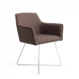 JesperHomeEetkamerstoelHofuCrossWhite-PottersClay