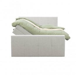 25korting-LeenBakker-BoxspringMetOpbergruimteEnVoetbordLivGeblokt-Ecru-160x200cm-Stof-Crme