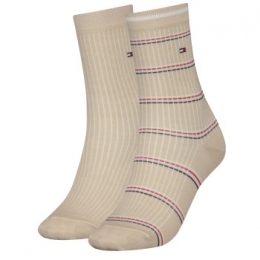 TommyHilfiger2stuksCoastalStripeTencelSocksActie
