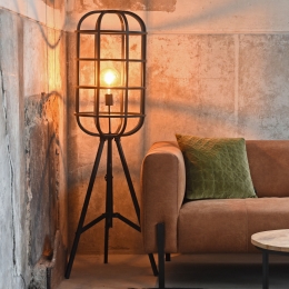 LABEL51VloerlampTwineMetaal145cm-Zwart