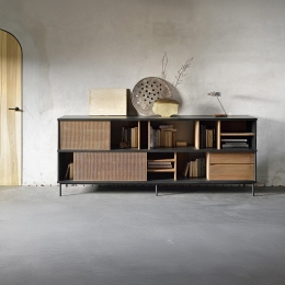 EthnicraftDressoirOscarTeakhout224cm-Bruin