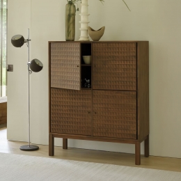 EthnicraftBuffetkastSonoGevernistTeakhout144x116cm-LightBrown