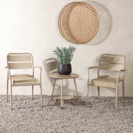 NohrLoungesetTandraMet2stoelenentafel-Beige-Rond