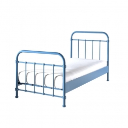25korting-LeenBakker-VipackBedNewYork-90x200Cm-Metaal-Blauw