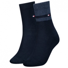 TommyHilfiger2stuksWomenGiftingBoucleStripeSockActie