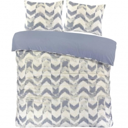 LeenBakker-DekbedovertrekViggo-200x220Cm-Polyester-Blauw