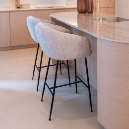 RichmondBarstoelAvantiChenille-Naturelzithoogte74cm