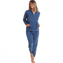 PyjamasnachthemdenAdmasCorduroyPyjamaloungewearbroektoplangemouwen