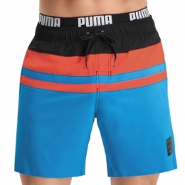 PumaHeritageStripeMidSwimShortsActie