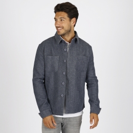 HerenOvershirtMeerwijkDenimblauw
