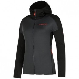FleeceJackLaSportivaUpendoHoodyWM33900322CarbonCherryTomato