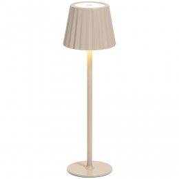 LeenBakker-TafellampScottiUSBLED-Metaal-Beige-115x115x38Cm
