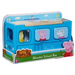PeppaPigHoutenSchoolbusVormenstoof