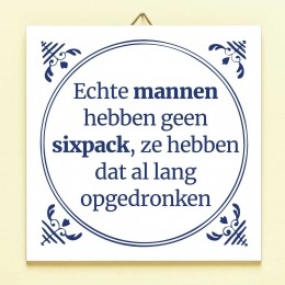 TegeltjeEchtemannenhebbengeensixpack