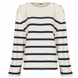 T-ShirtLangeMouwTommyHilfigerLWKGOLDBUTTONBOAT-NKLSTEE