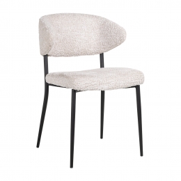 RichmondEetkamerstoelBeaChenille-Crme