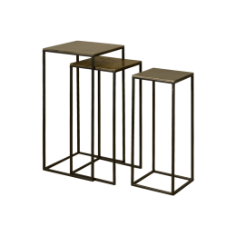 RENEWBijzettafelJoseSetvan3stuks-Meerkleurig-Vierkant