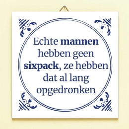 TegeltjeEchtemannenhebbengeensixpack