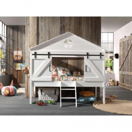 25korting-LeenBakker-VipackHalfhoogslaperBernie-2183x101x2018Cm-MDF-Wit-1322x2183x2018Cm