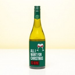 WijnfleskerstAllIwantforChristmasiswine-WitSauvignonBlanc