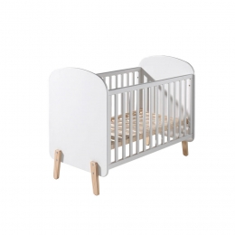 25korting-LeenBakker-VipackBabybedKiddy-60x120Cm-GrenenhoutMDF-Wit-1284x68x94Cm