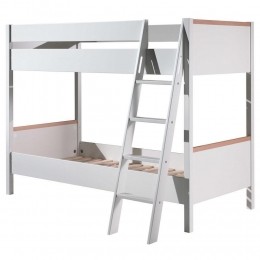 25korting-LeenBakker-VipackStapelbedLondon90x200-Spaanplaat-Wit-2102x1386x160Cm