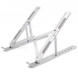 Case2go-LaptopStandaard-OpvouwbareLaptopStandaardVerstelbaar-Laptopstandaardopvouwbaar-Laptopstandaard-Laptopsteun-Ergonomisch-11tot17inch-Zilver