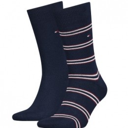 TommyHilfiger2stuksMenTommyStripeOCSockActie