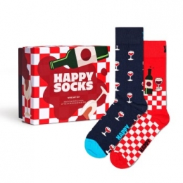 Happysocks2stuksWineGiftSetActie