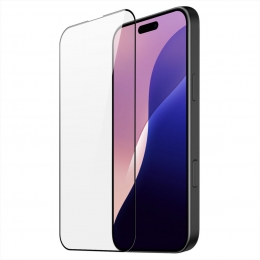 DuxDucis-ScreenprotectorgeschiktvoorAppleiPhone16ProMax-TemperedGlassScreenprotector-Zwart