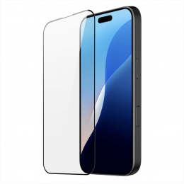 DuxDucis-ScreenprotectorgeschiktvoorAppleiPhone16Pro-TemperedGlassScreenprotector-Zwart