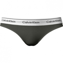 CalvinKleinModernCottonFieldOliveThongActie