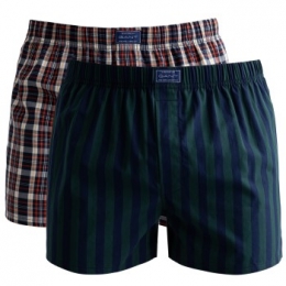 Gant2stuksCottonStripeBoxerShortsActie
