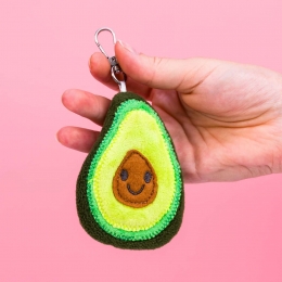 Knuffelsleutelhanger-Avocado