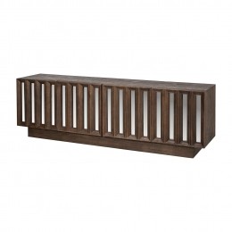 RichmondTV-meubelBryantMangohoutenspiegelglas180cm-Bruin