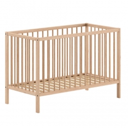 25korting-LeenBakker-VipackBabybedDino-60X120Cm-Verstelbaar-Dennen-Hout-Bruin-1244x654x844Cm