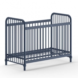 25korting-LeenBakker-VipackBabybedBronxx-60x120cm-Denim-Metaal-Blauw-1307x71x1023Cm