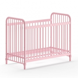 25korting-LeenBakker-VipackBabybedBronxx-60x120cm-MistyPink-Metaal-Roze-1307x71x1023Cm
