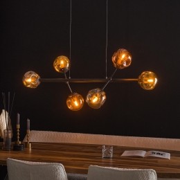 LifestyleFurnHanglampHasan6-lampsKleurChroomGoudenKoper