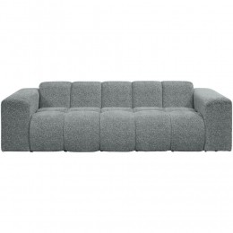 20korting-LeenBakker-BankBeau3-zits-Raven-Stof-Grijs-94x247x70Cm